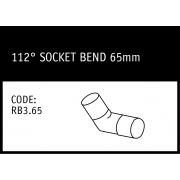 Marley 112 ° Socket Bend 65mm - RB3.65